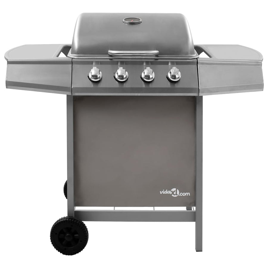 Gasbarbecue Met 4 Branders Kleurig Zilver 4 kookzones