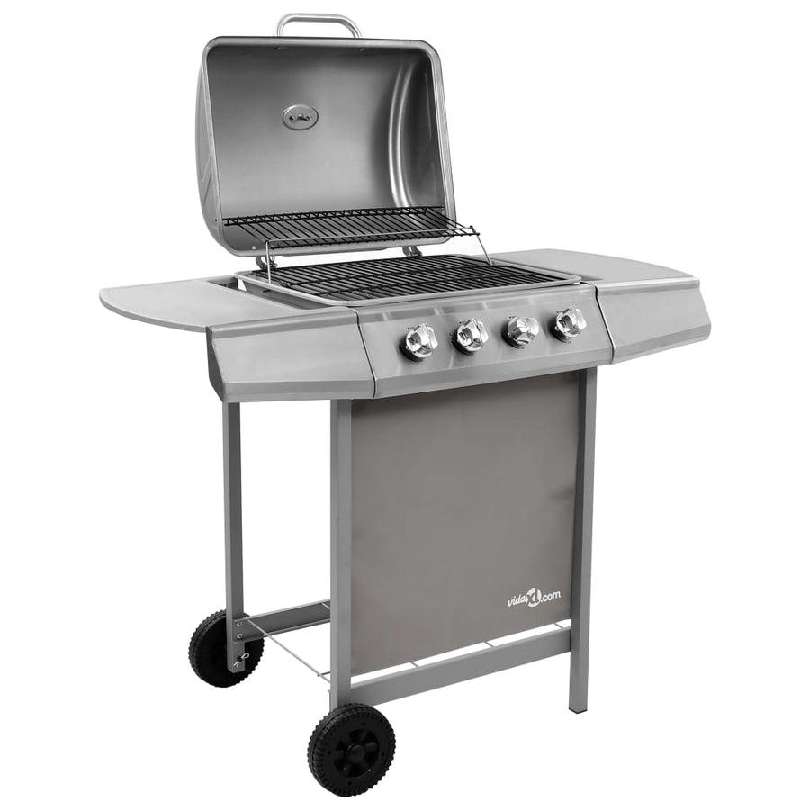 Gasbarbecue Met 4 Branders Kleurig Zilver 4 kookzones