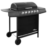 Gasbarbecue 6 branders zwart 102x55x98 cm