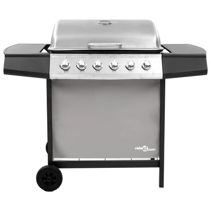 Gasbarbecue Met Kleurig Zwart en zilver 6 branders