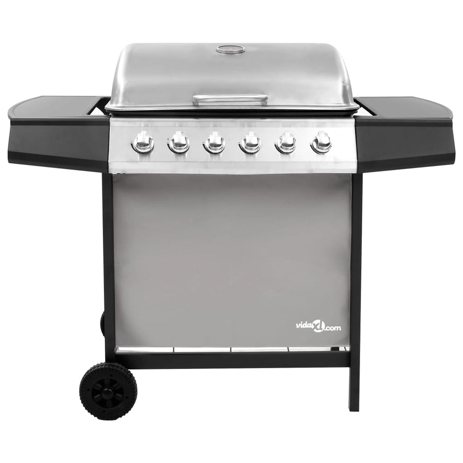 Gasbarbecue Met Kleurig Zwart en zilver 6 branders