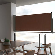 Tuinscherm uittrekbaar 100x300 cm bruin