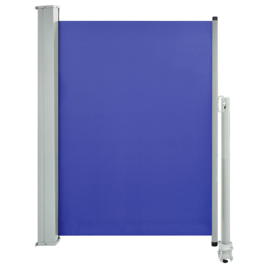 Tuinscherm Uittrekbaar 100 x 300 cm Blauw