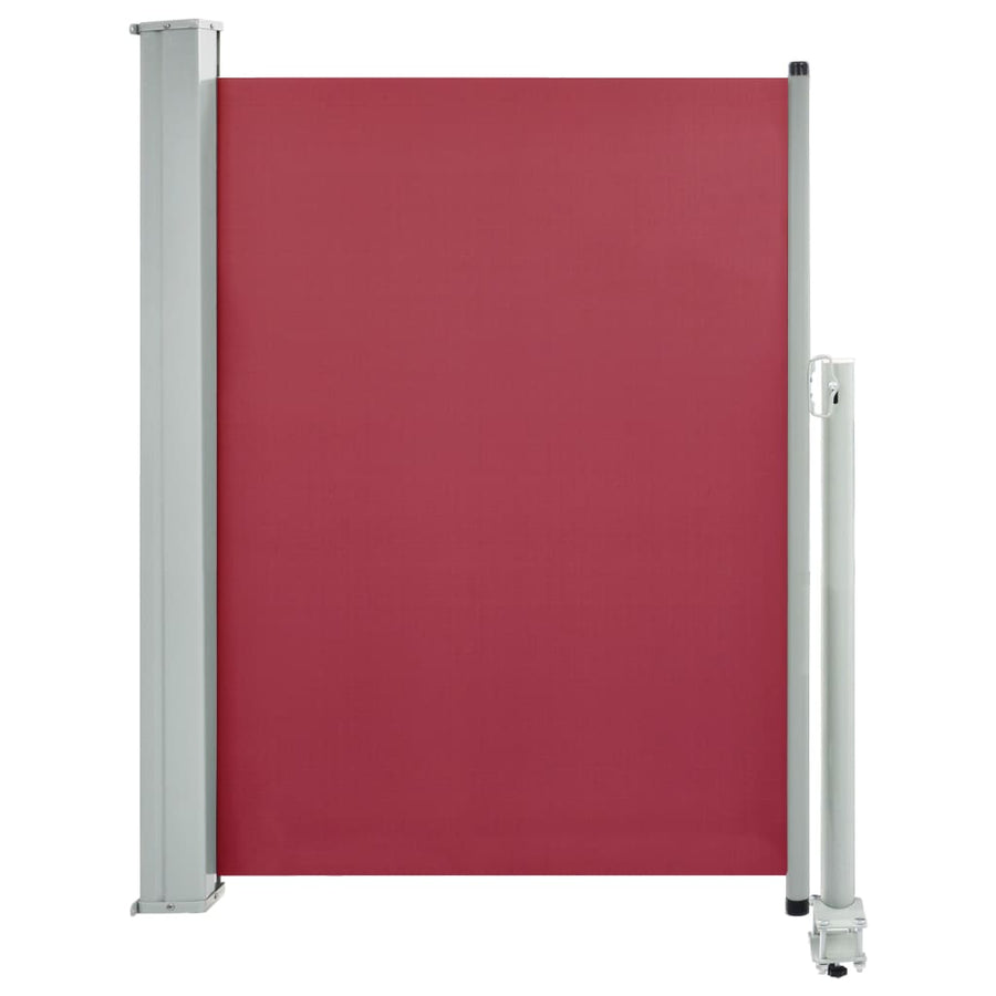 Tuinscherm Uittrekbaar 100 x 300 cm Rood