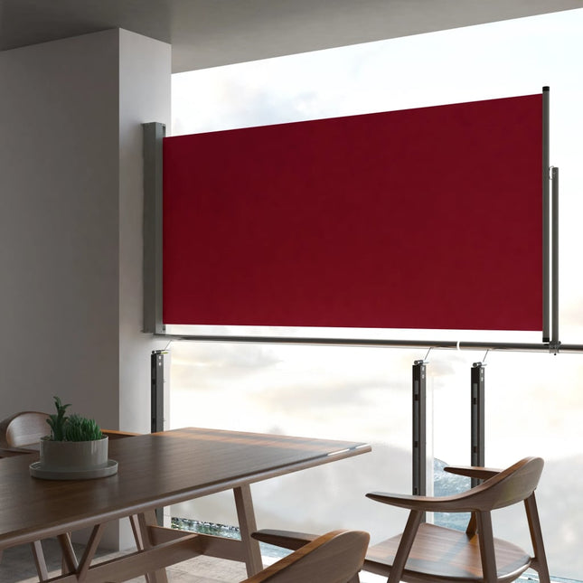 Tuinscherm Uittrekbaar 120 x 300 cm Rood