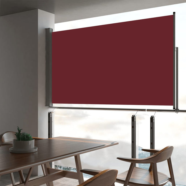 Tuinscherm Uittrekbaar 140X300 Cm Rood 140 x 300 cm