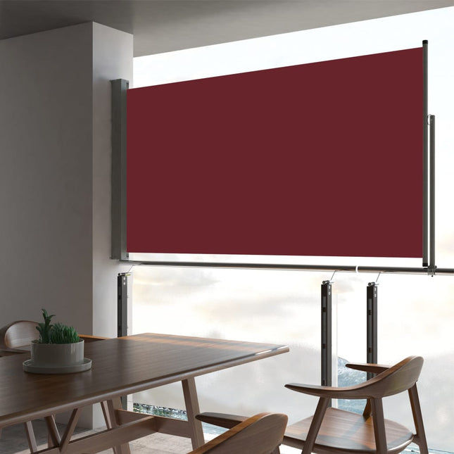 Tuinscherm Uittrekbaar 160 x 300 cm Rood