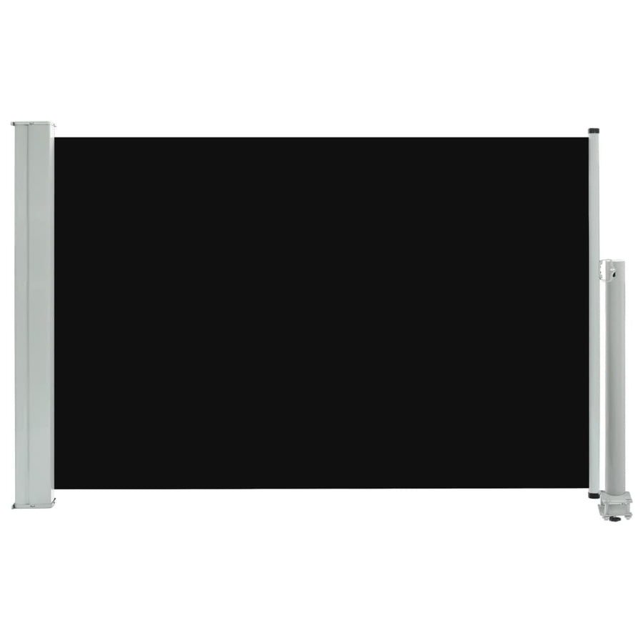 Tuinscherm Uittrekbaar 60 x 300 cm Zwart