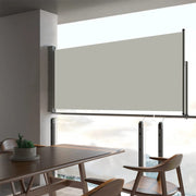Tuinscherm uittrekbaar 60x300 cm crème
