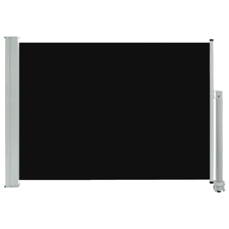 Tuinscherm Uittrekbaar 80 x 300 cm Zwart