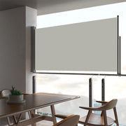 Uittrekbaar tuinscherm 80x300 cm crème