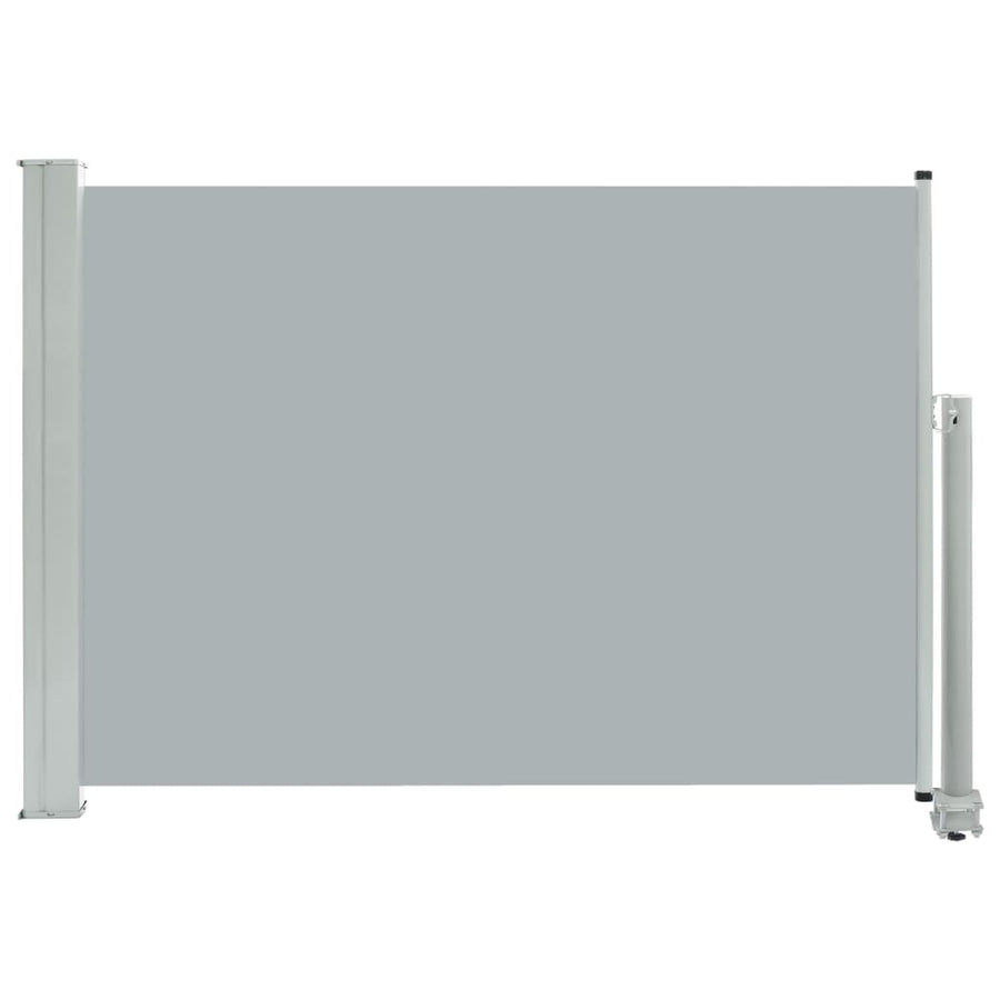 Tuinscherm Uittrekbaar 80 x 300 cm Grijs