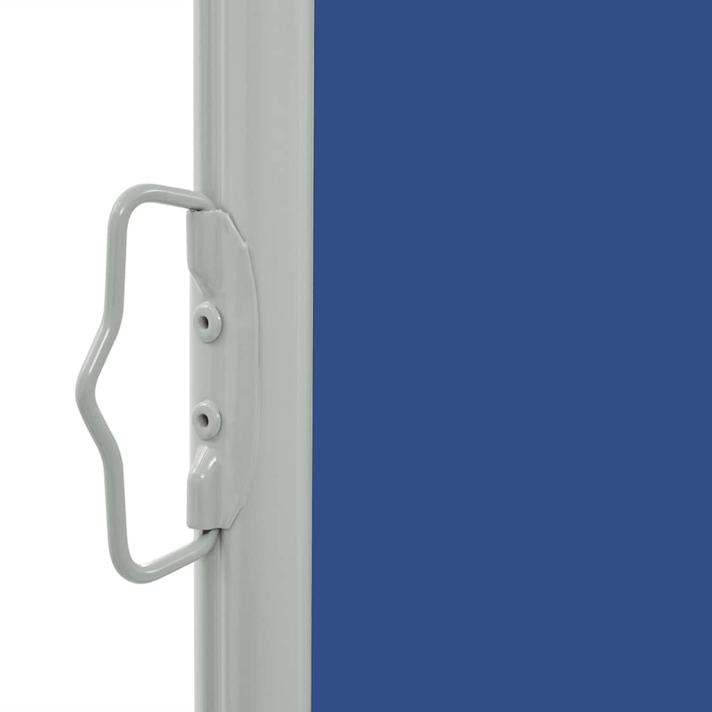 Tuinscherm uittrekbaar 80x300 cm blauw