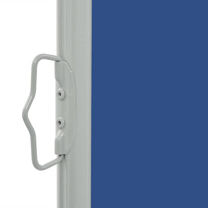 Tuinscherm uittrekbaar 80x300 cm blauw