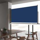 Uittrekbaar tuinscherm 80x300 cm blauw polyester