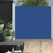 Tuinscherm uittrekbaar 170x300 cm blauw polyester