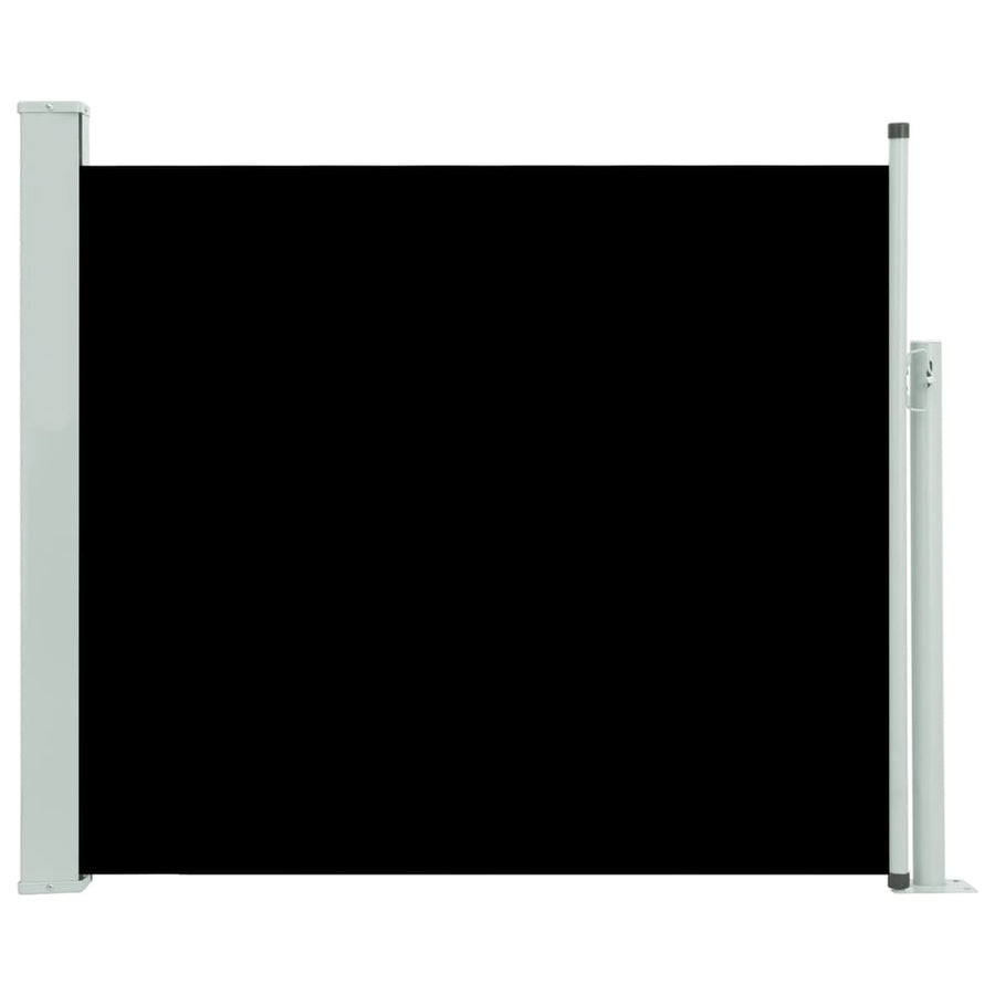 Tuinscherm uittrekbaar 100x300 cm zwart 100 x 300 cm Zwart