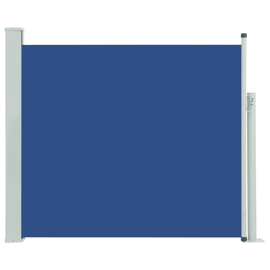 Tuinscherm uittrekbaar 100x300 cm blauw 100 x 300 cm Blauw