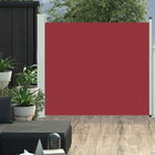 Tuinscherm uittrekbaar 100x300 cm rood 100 x 300 cm Rood