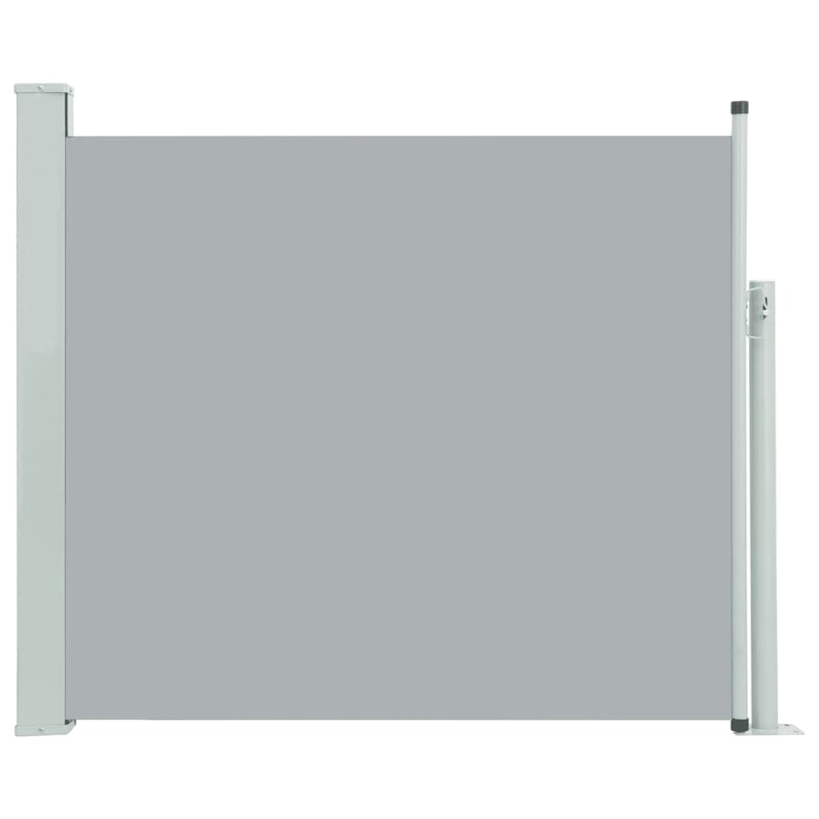 Tuinscherm uittrekbaar 100x300 cm grijs 100 x 300 cm Grijs
