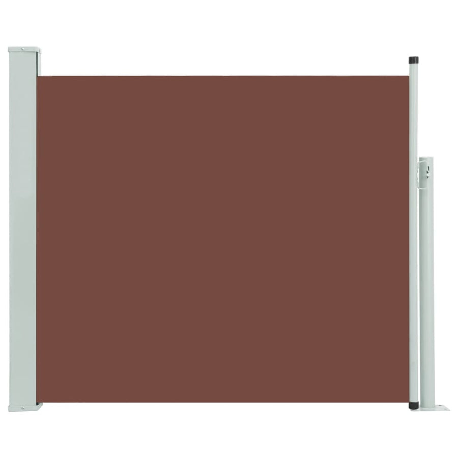 Tuinscherm uittrekbaar 100x300 cm bruin 100 x 300 cm Bruin