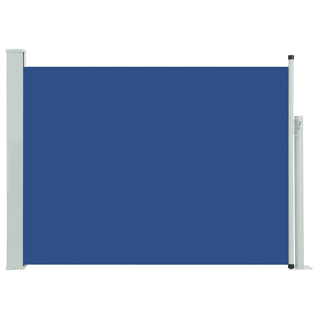 Tuinscherm uittrekbaar 100x514 cm blauw