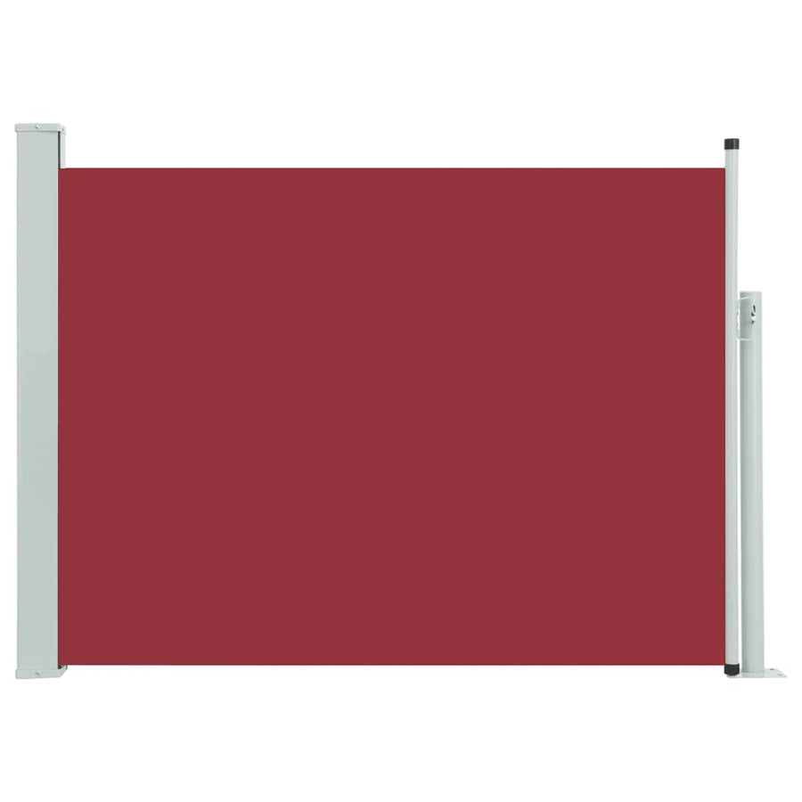 Tuinscherm Uittrekbaar 100 x 500 cm Rood
