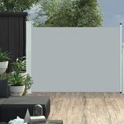 Uittrekbaar tuinscherm 100x500 cm grijs