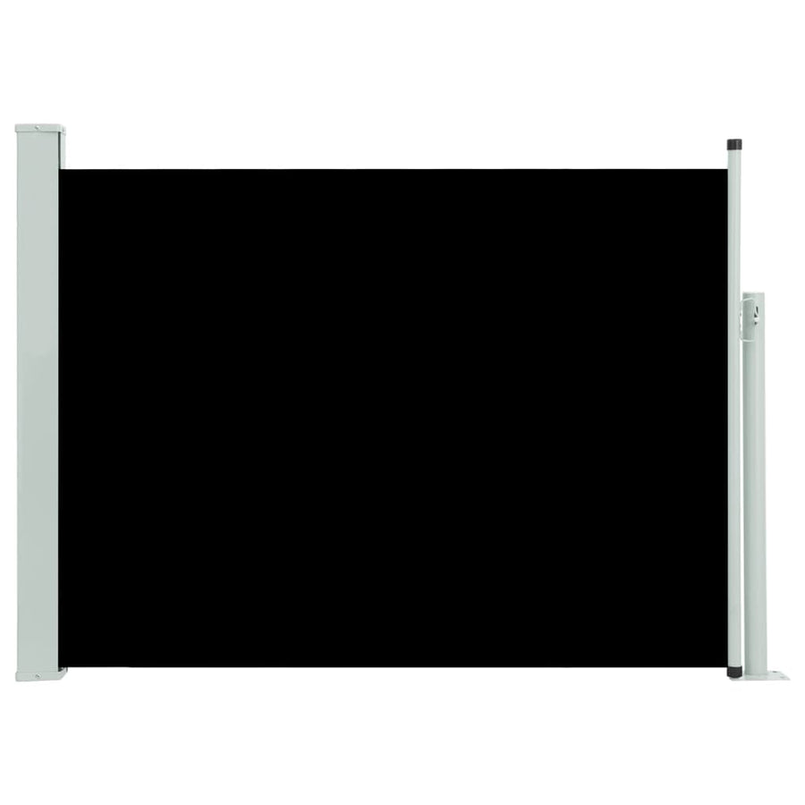 Tuinscherm Uittrekbaar 120 x 500 cm Zwart
