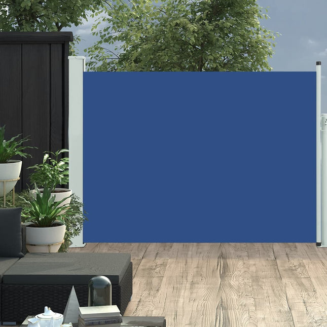 Tuinscherm Uittrekbaar 120X500 Cm Blauw 120 x 500 cm