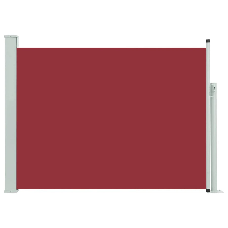 Tuinscherm Uittrekbaar 120X500 Cm Rood 120 x 500 cm