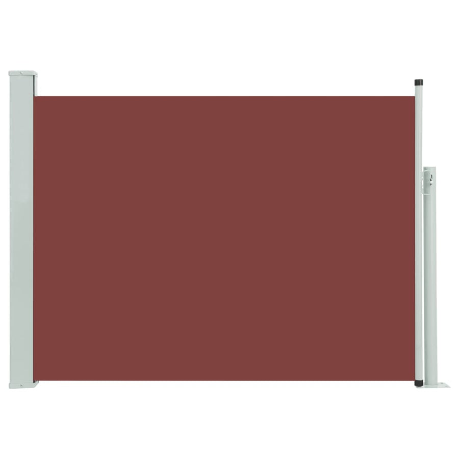 Tuinscherm Uittrekbaar 120X500 Cm Bruin 120 x 500 cm