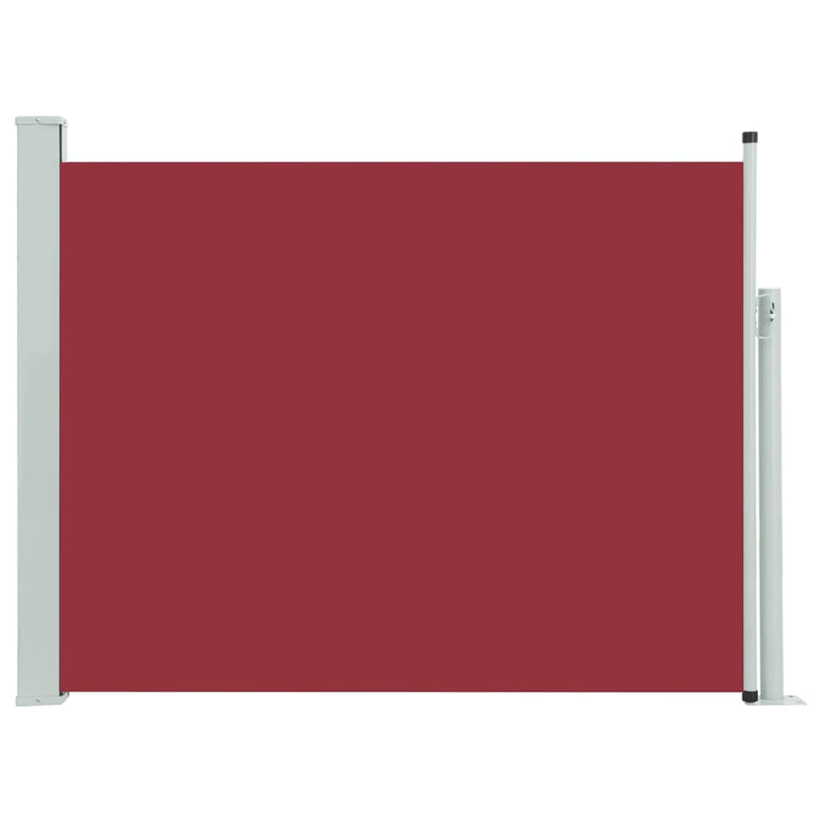 Tuinscherm Uittrekbaar 140 x 500 cm Rood