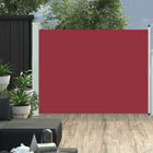 Tuinscherm Uittrekbaar 140 x 500 cm Rood