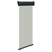 Balkonscherm 65x250 cm grijs polyester