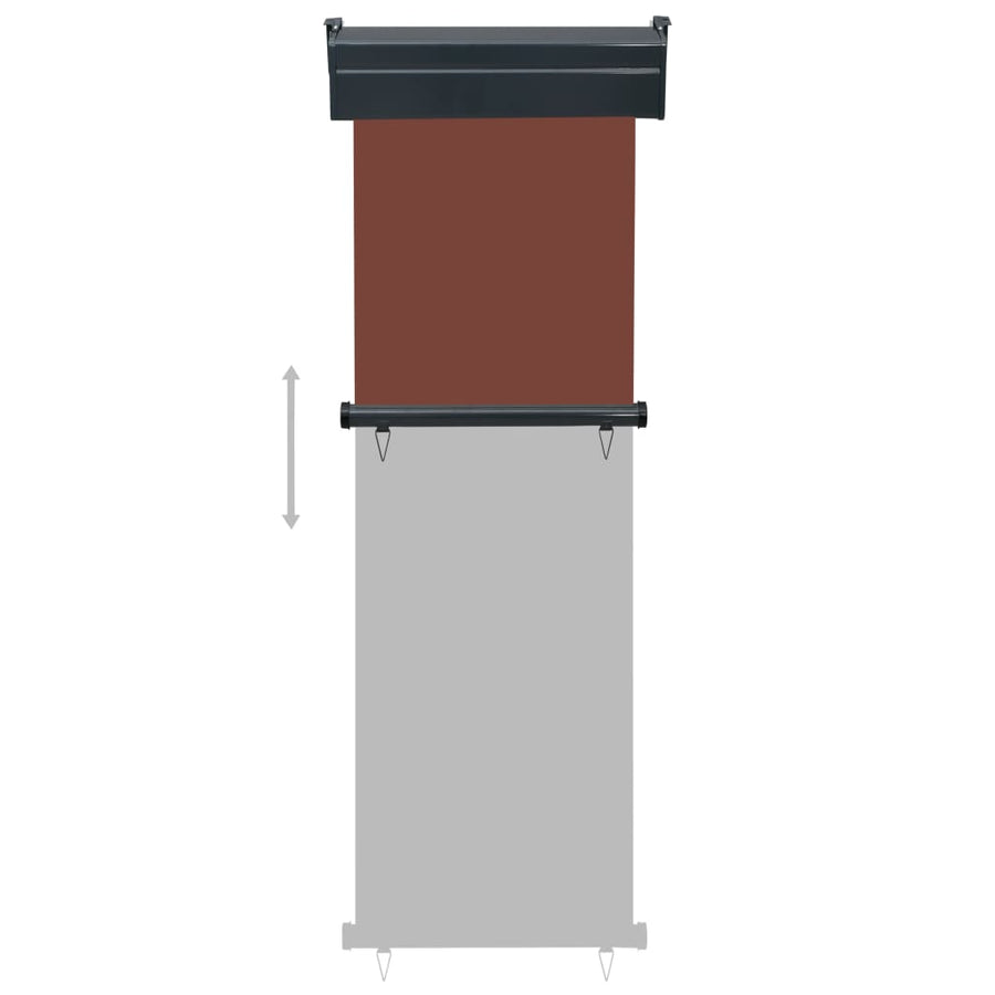 Balkonscherm 65 x 250 cm Bruin