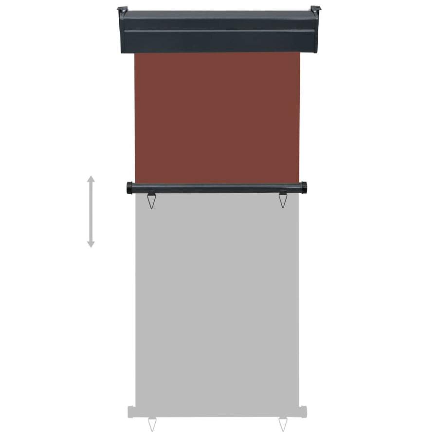 Balkonscherm 85 x 250 cm Bruin