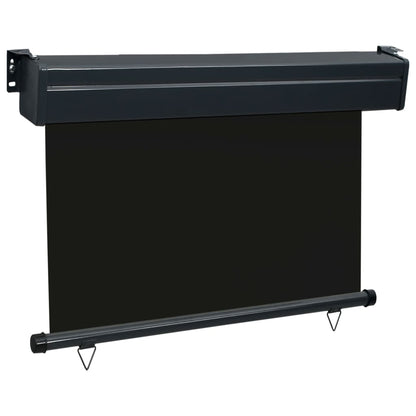 Balkonscherm 105 x 250 cm Zwart