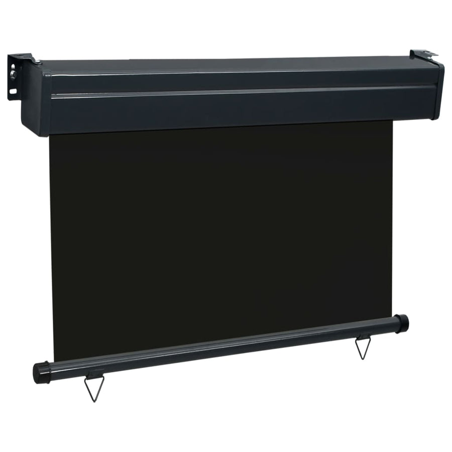 Balkonscherm 105 x 250 cm Zwart