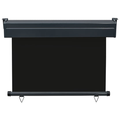 Balkonscherm 105 x 250 cm Zwart