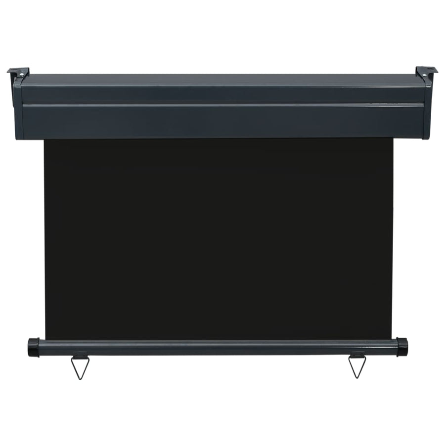 Balkonscherm 105 x 250 cm Zwart