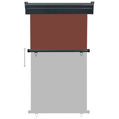 Balkonscherm 105 x 250 cm Bruin