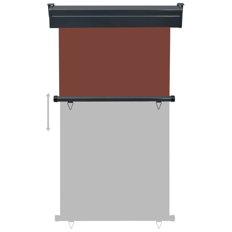 Balkonscherm 105 x 250 cm Bruin