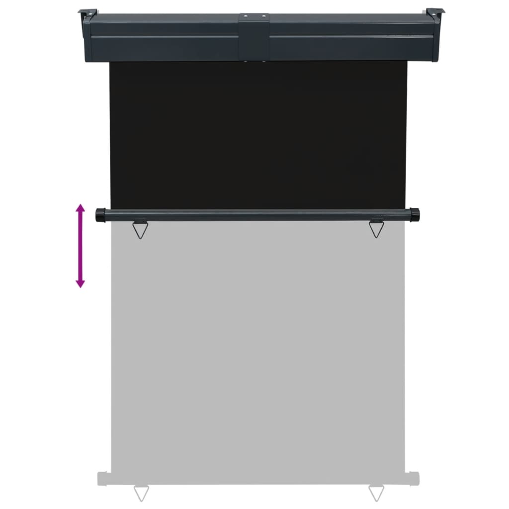 Balkonscherm 120X250 Cm Zwart 120 x 250 cm