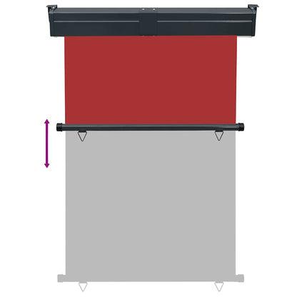 Balkonscherm 120X250 Cm Rood 120 x 250 cm