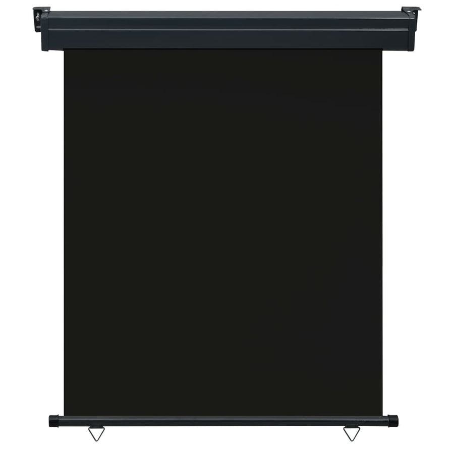 Balkonscherm 140 x 250 cm Zwart