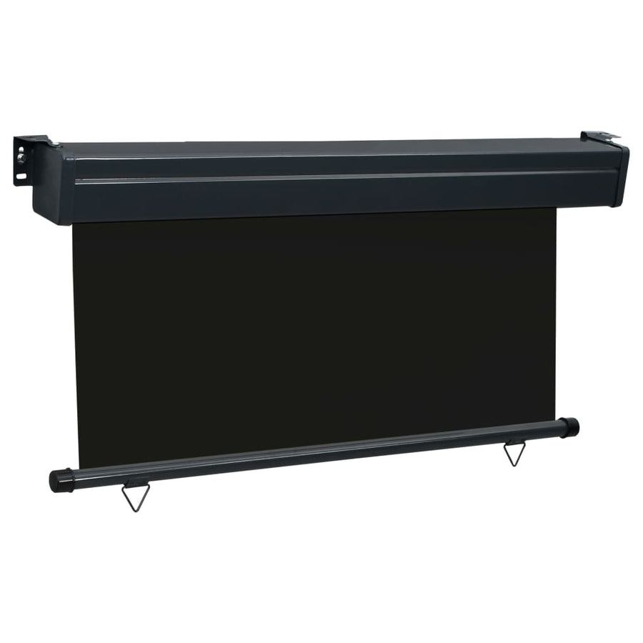 Balkonscherm 140 x 250 cm Zwart