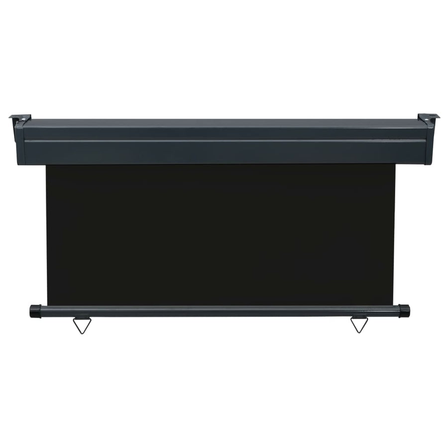 Balkonscherm 140 x 250 cm Zwart