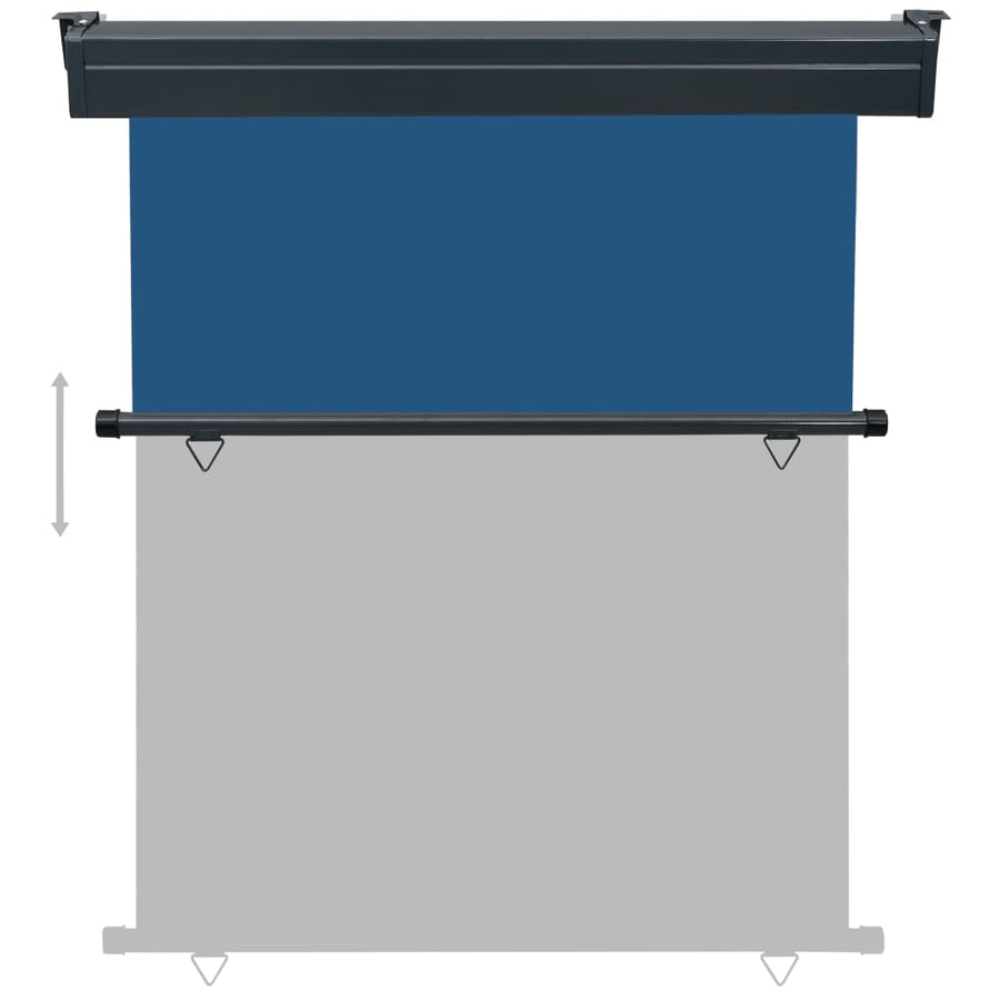 Balkonscherm 140 x 250 cm Blauw