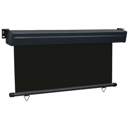 Balkonscherm 160 x 250 cm Zwart